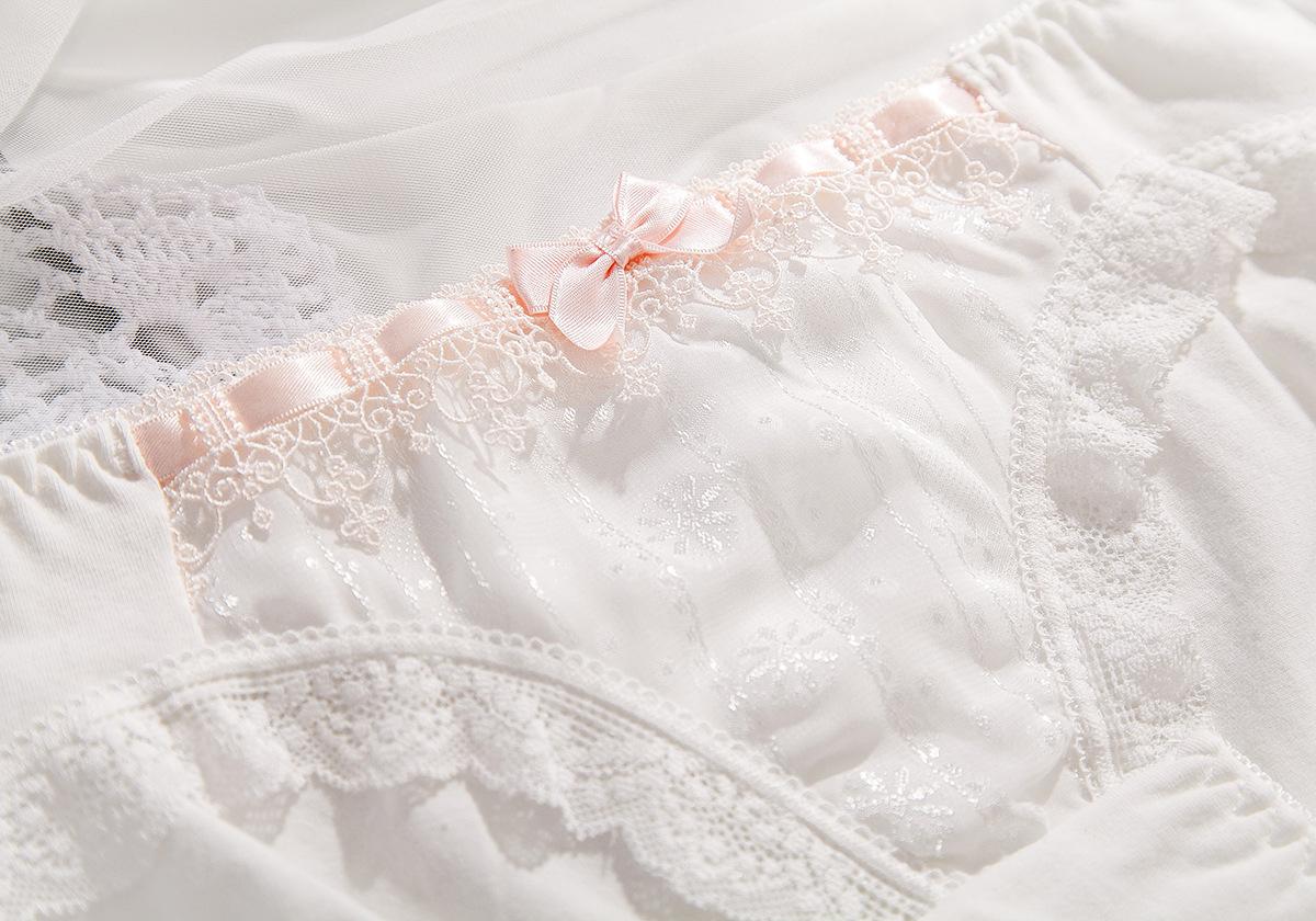 Quần Lót Nữ Cotton Phối Ren Ngang Eo Xuất Đông Âu Hàng Loại Đẹp.