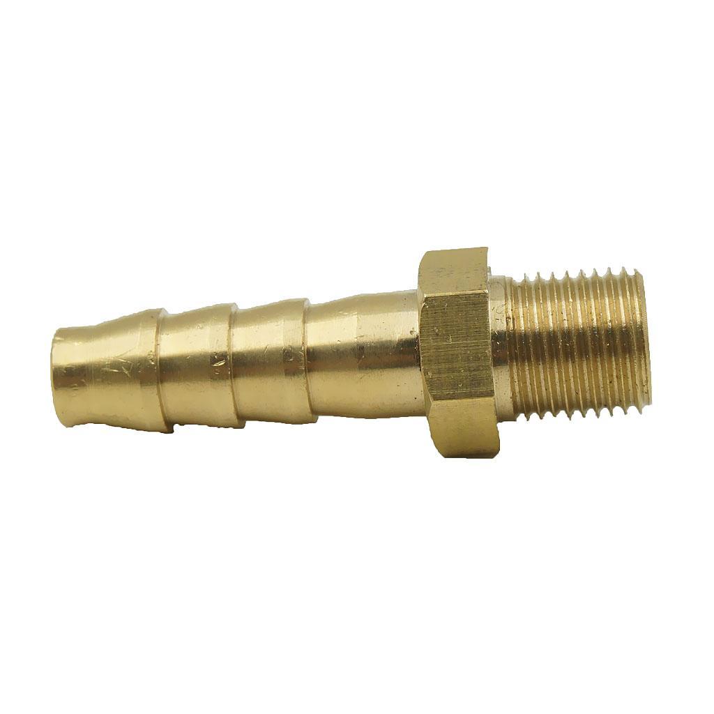 2-4pack 19mm 1/2" Brass Barbed Hose Tube Fuel Pipe Pagoda Fitting Coupler 12