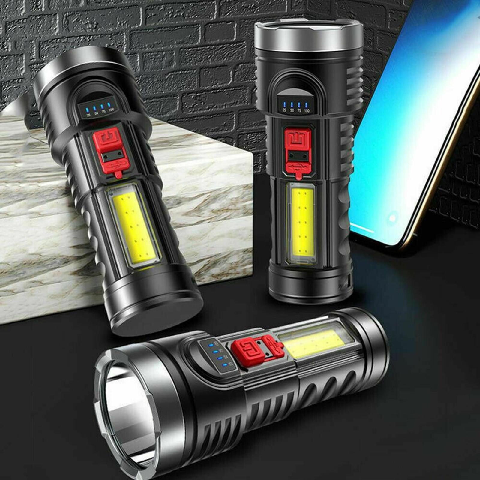 Super Bright 6000LM Torch Led Flashlight USB Rechargeable Lights