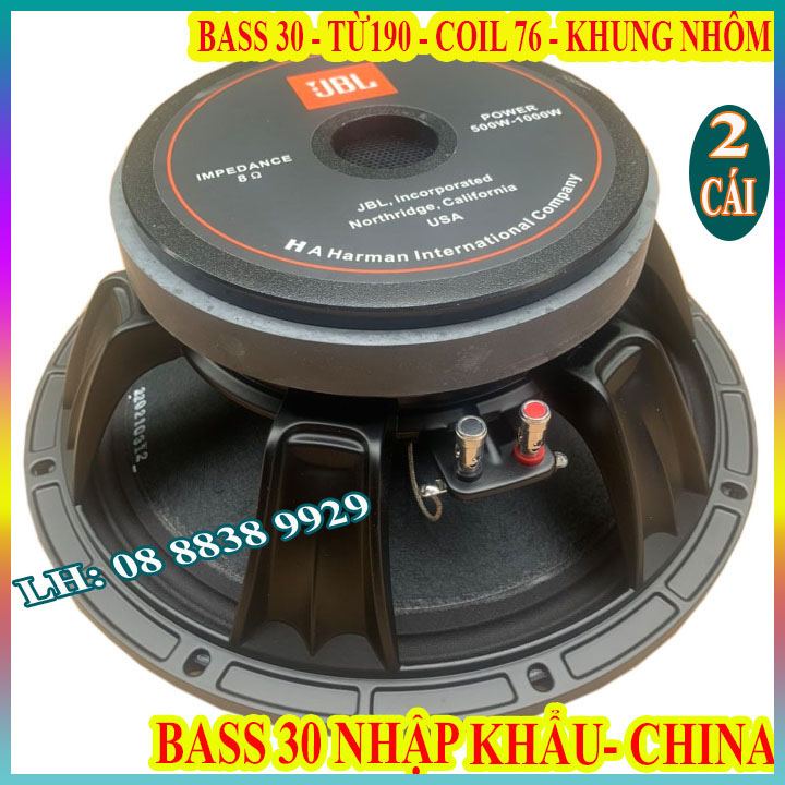 CẶP LOA BASS 30 JB TỪ 190 COIL 76 CHẤT LƯỢNG CAO CẤP NHẬP KHẨU CHINA - GIÁ 2 LOA