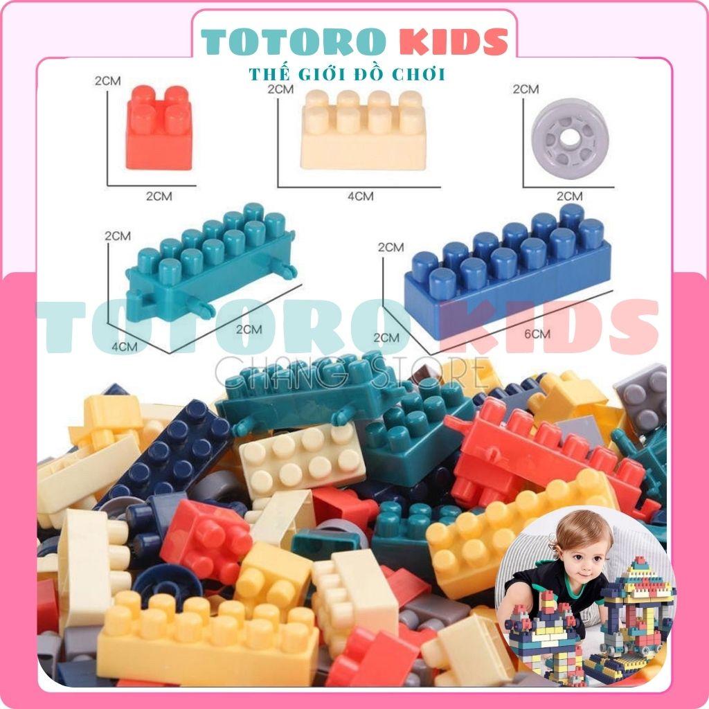 Bộ đồ chơi xếp hình lắp ráp 520 chi tiết phát triển trí tuệ sáng tạo cho bé