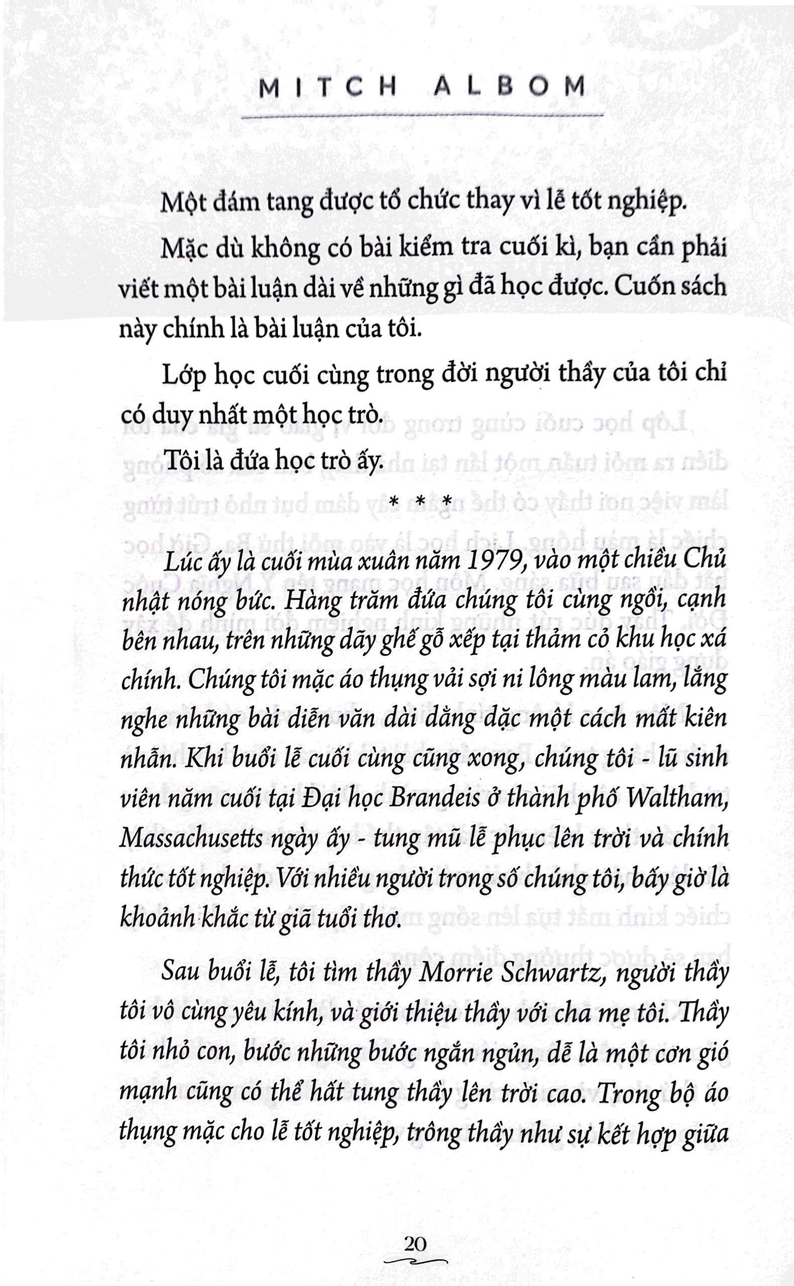 Những Ngày Thứ Ba Với Thầy Morrie (Tái Bản 2023)