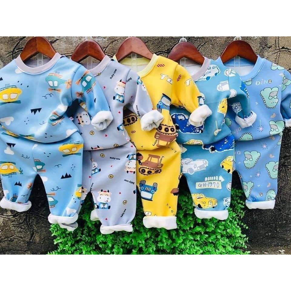Bộ dài tay bé trai, bé gái size 3-16kg
