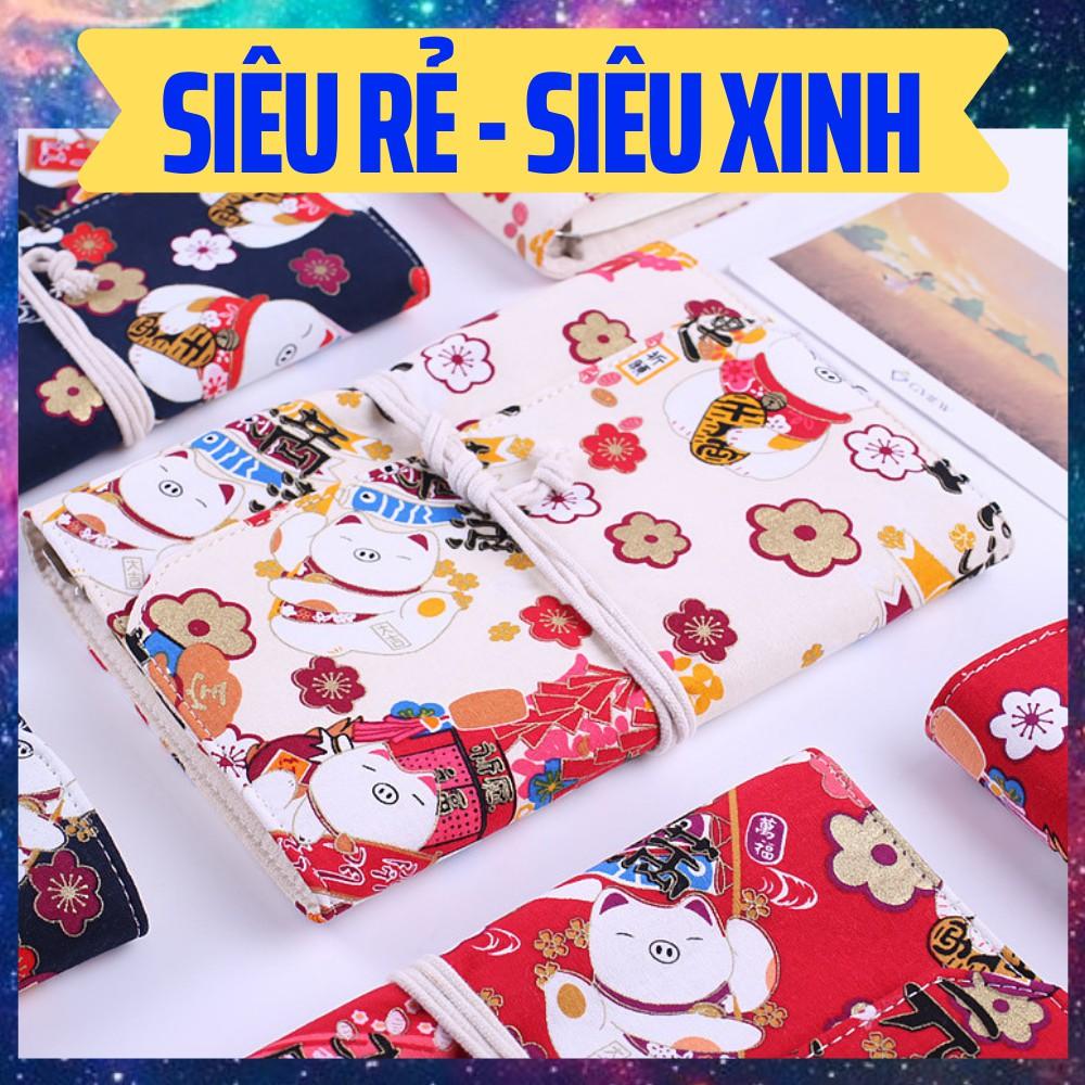 Sổ Còng bìa vải canvas - Sổ tay mèo đáng yêu