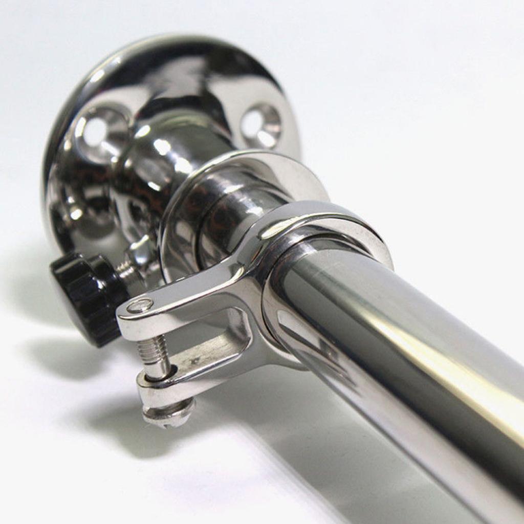 316 Stainless Steel Polished 24" 610mm Pole Fits Marine Yacht Boat