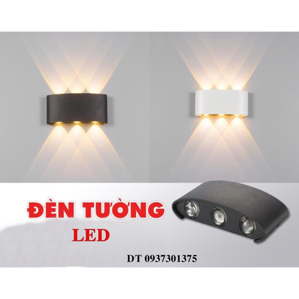 Đèn Hắt Tường Trang Trí Led Sáng 2 Đầu Nguồn Nhôm Chống Nước IP66