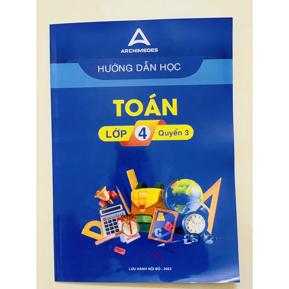 Sách - Combo 4 cuốn Hướng dẫn học toán lớp 4 (PV)