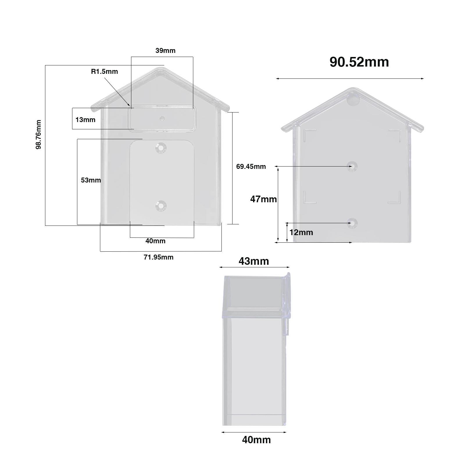 Covers Protective Box Outdoor Rainproof Transparent Protective Cover
