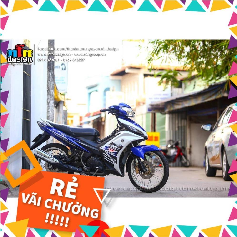 Tem Rời Exciter 135 Mẫu Trắng Xanh GP Chữ Z