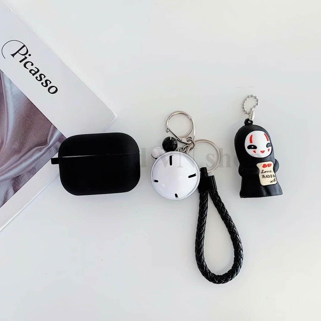 Bao Case Ốp dành cho airpod pro vô diện kèm móc chuông silicon 3D cao cấp