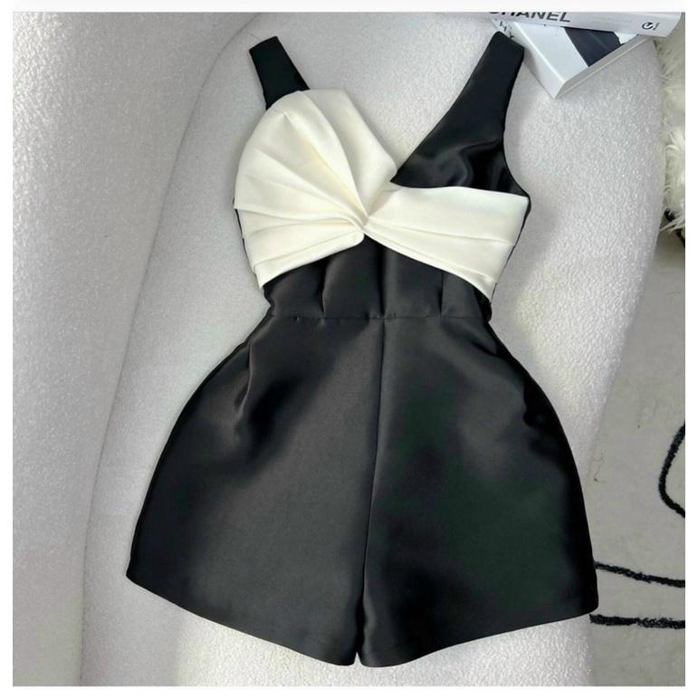 Jum 2 dây phối nơ ngực chất liệu lụa satin siêu xinh