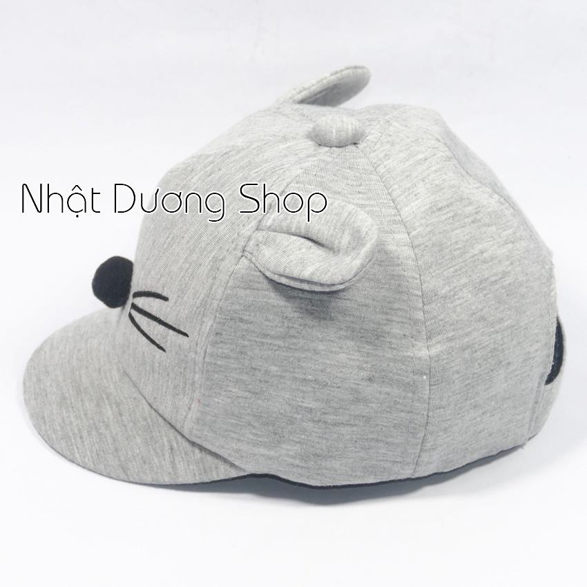 Nón Em Bé hoạ tiết con thú dành cho trẻ em từ 6-14 THÁNG - Chất liệu vải nhung cao cấp mềm mại cho bé