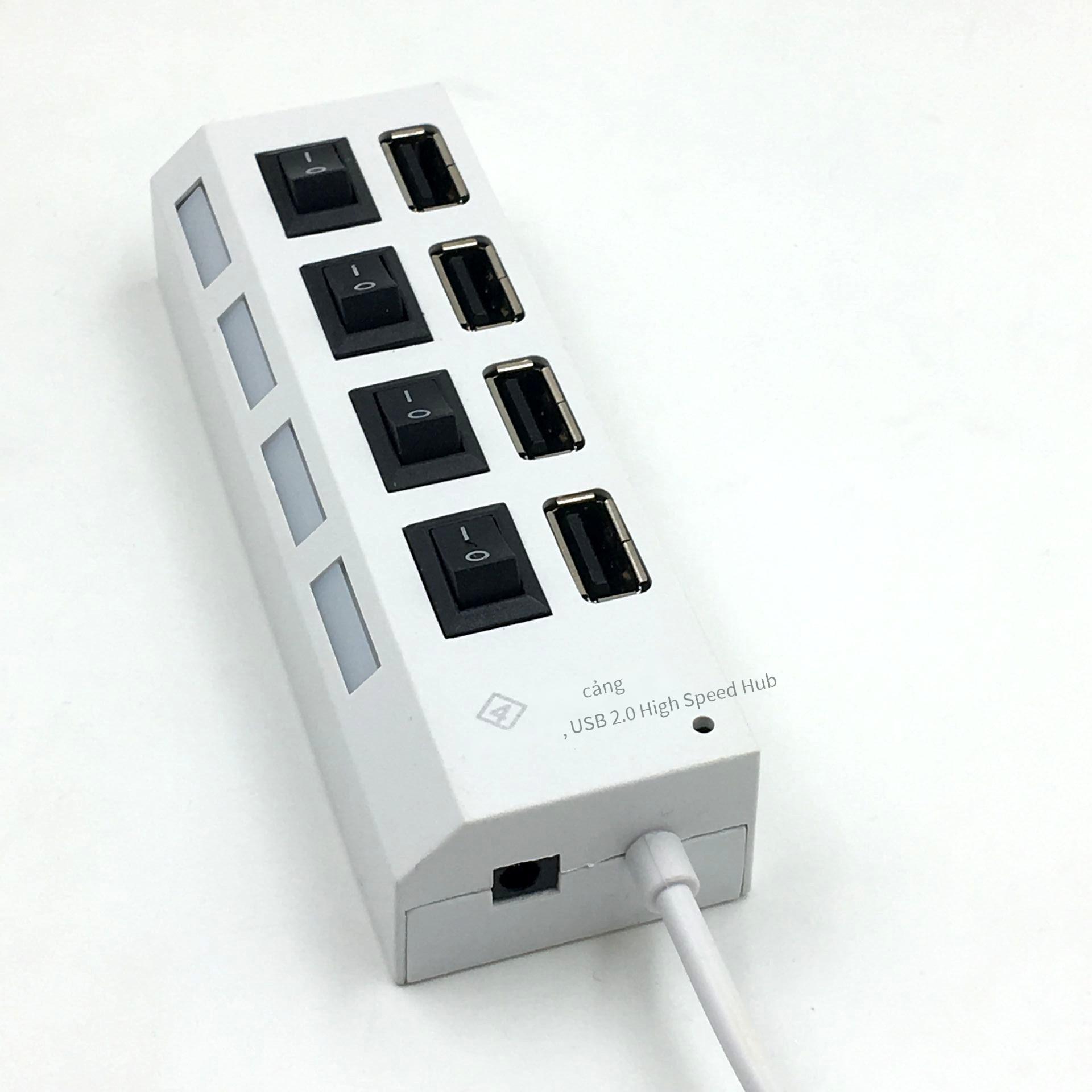 Bộ chia usb ưu đãi nhất USB hub Bộ chuyển đổi đa năng 4 cổng công tắc độc lập 4 cổng USBHUB