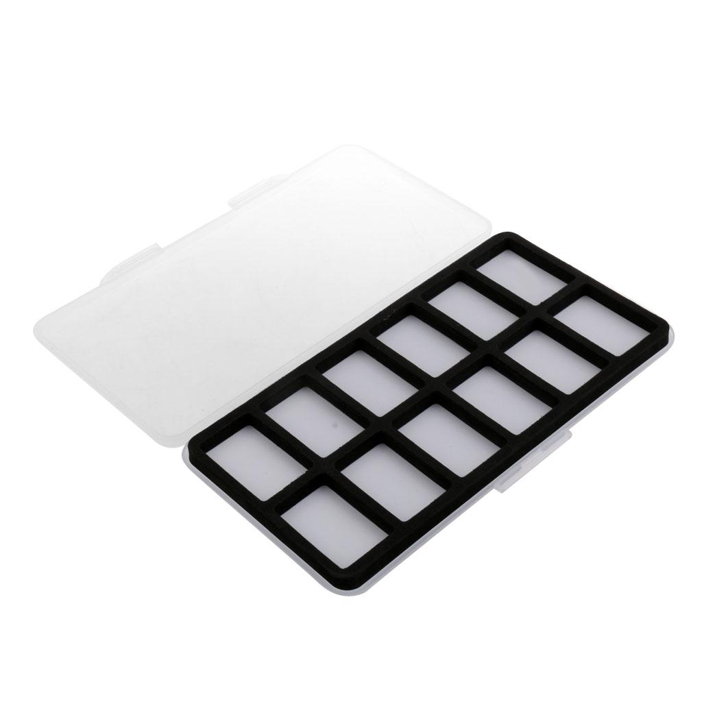 Fly Fishing Box 12 Compartments Foams Insert Slim Fly Box Flies Hook Case