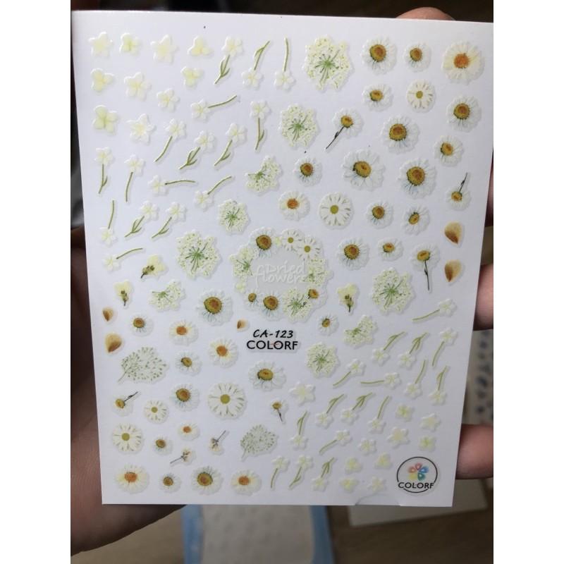 Mẫu dán Hoa , stick dán móng tay