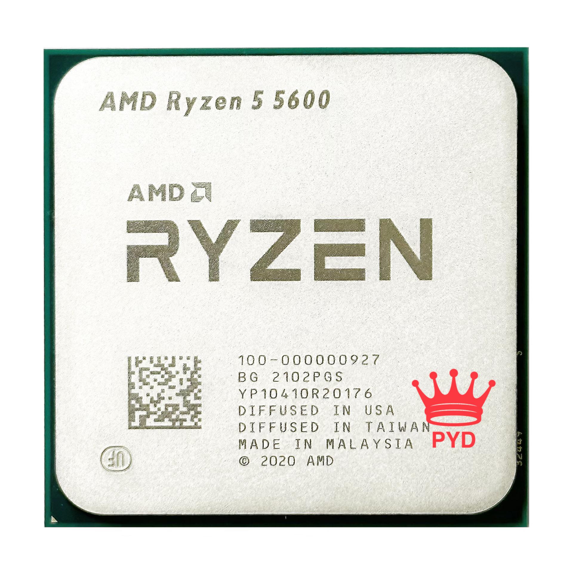 Mới AMD Ryzen 5 5600 R5 5600 3.5 GHz 6 Nhân Mười Hai Luồng Bộ Vi Xử Lý 7NM 65W L3=32M 100-000000927 Ổ Cắm AM4 KHÔNG QUẠT