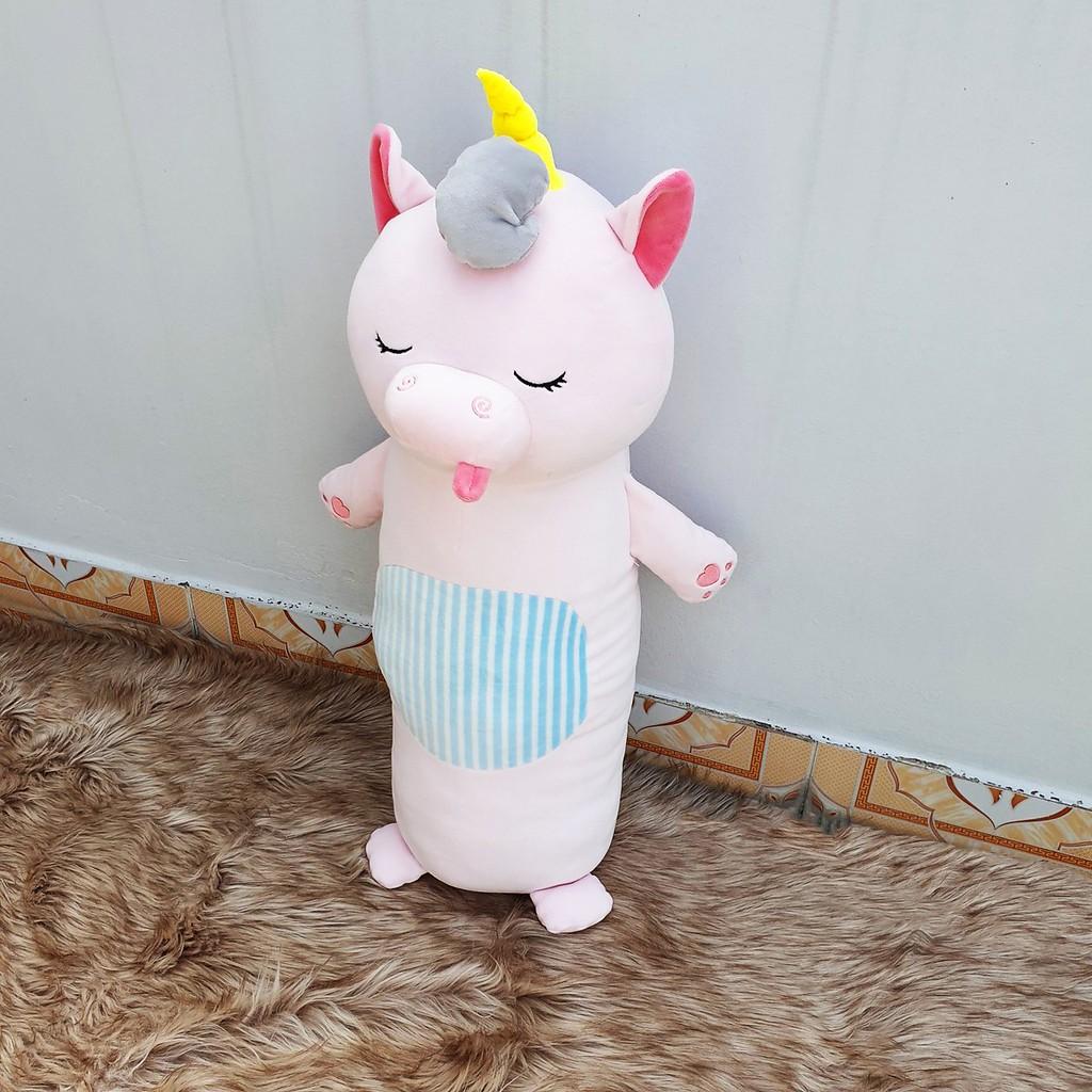 GỐI ÔM MINISO NGỰA KỲ LÂN UNICORN (70 CM) G45 (HỒNG NHẠT)