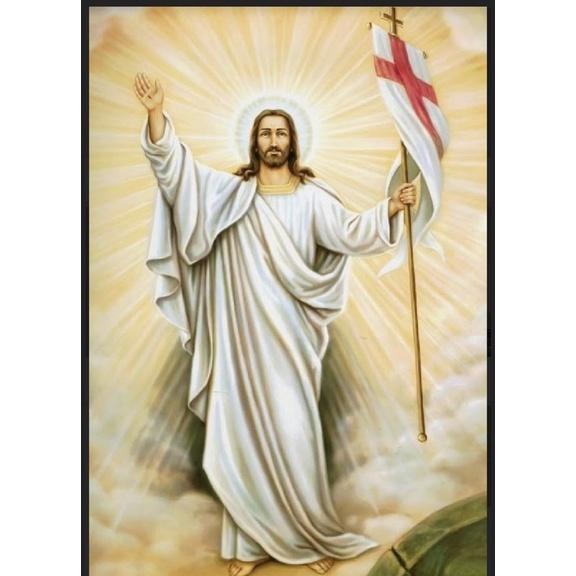 60x90cm Tranh công giáo ,tranh tráng gương cao cấp hiện đại, chống nước, không cong vênh