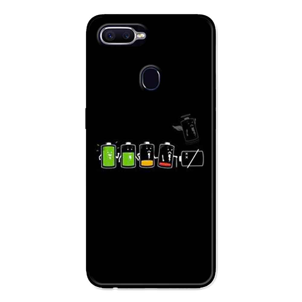 Ốp Lưng in cho Oppo A7 Mẫu Nguồn Pin - Hàng Chính Hãng