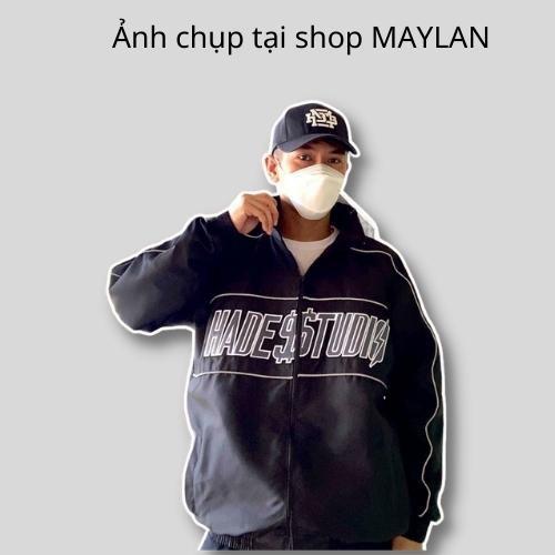 Áo khoác dù nam mẫu Hades đen unisex form rộng - SHOP MAYLAN