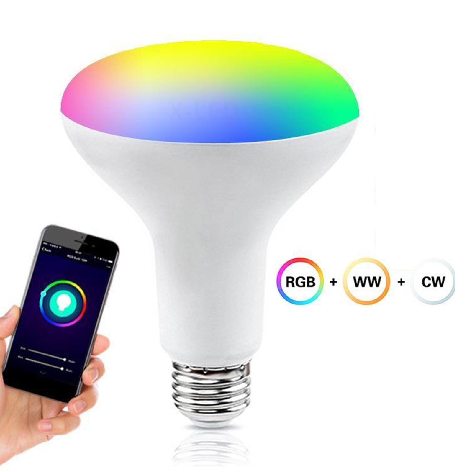 9w Smart LED Light Bulb RGBCW WiFi Voice Control Dimmable Wi-Fi RGB Color Group Control