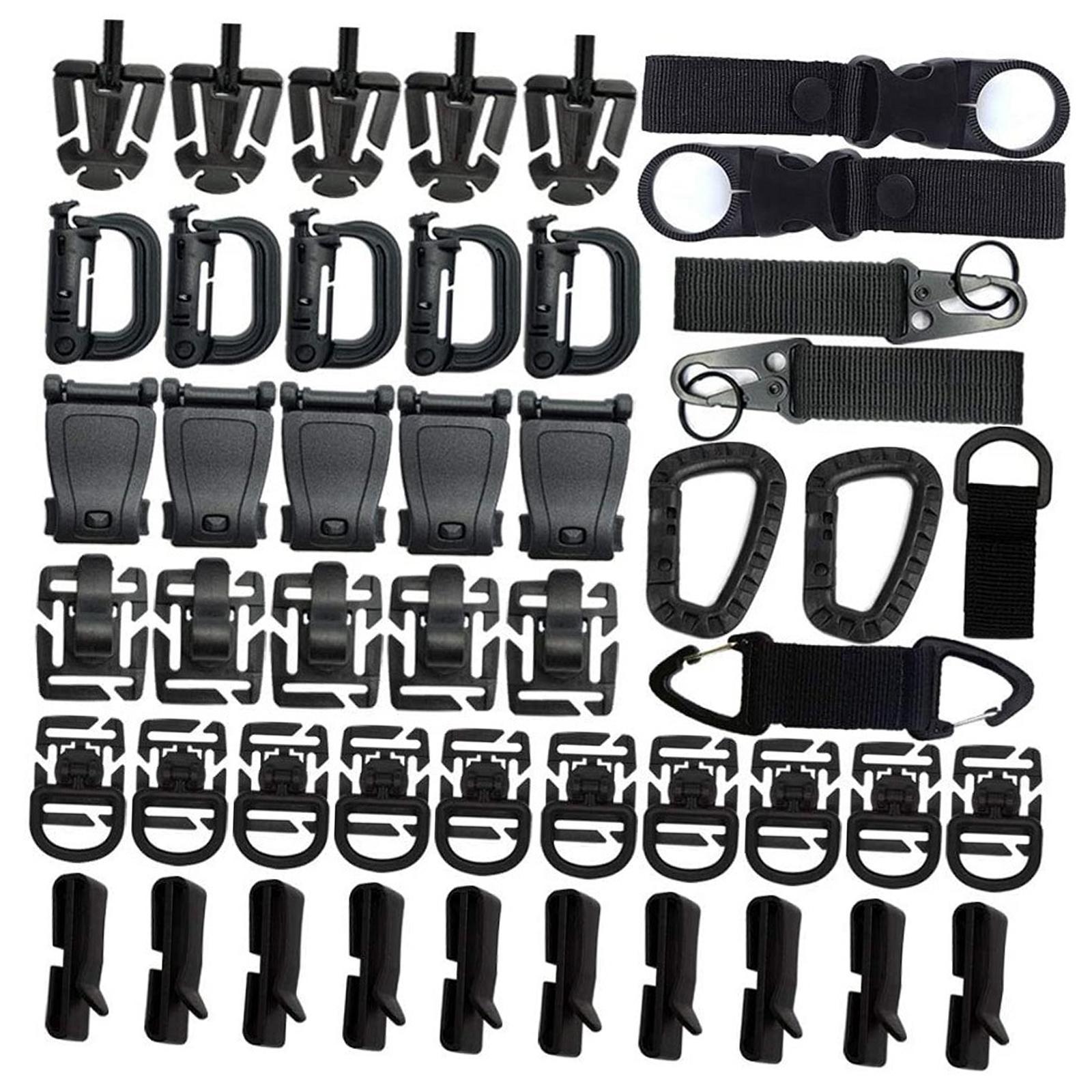 48Pcs Attachments for Backpack Clip Outdoor Tools