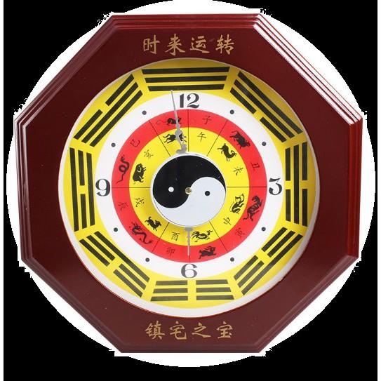 Đồng Hồ Thái Cực Bát Quái Chuyển Vận Phong Thủy 30cm
