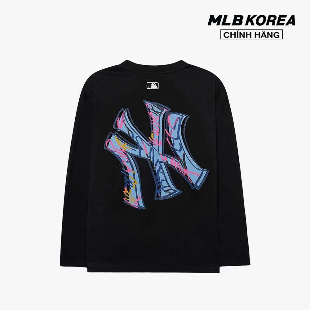 MLB - Áo thun unisex cổ tròn tay dài hiện đại 3ATS