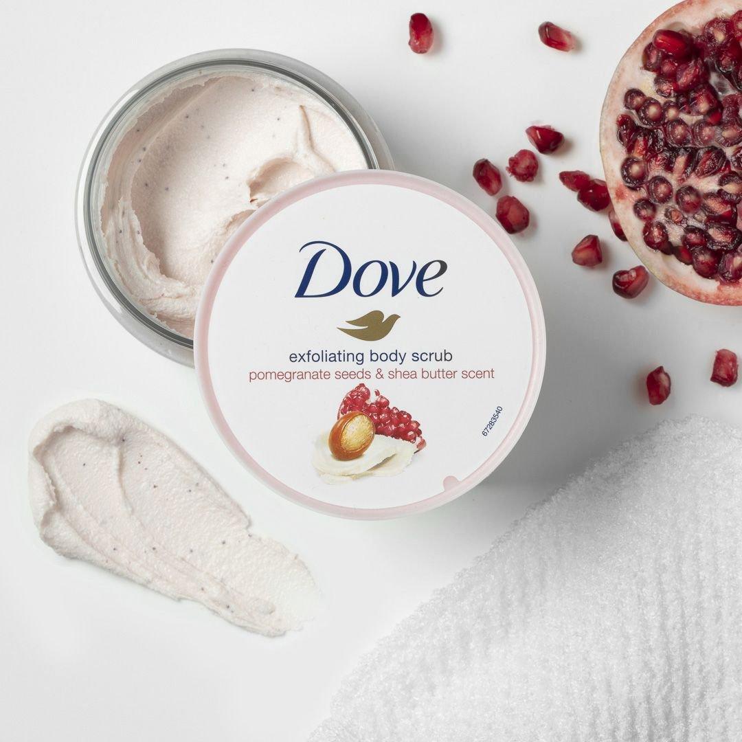 Tẩy Da Chết Dove Exfoliating Body Polish 225ml, Tẩy Tế Bào Chết, Làm Sáng Và Tái Tạo Da Mới, Nhập Đức 2022