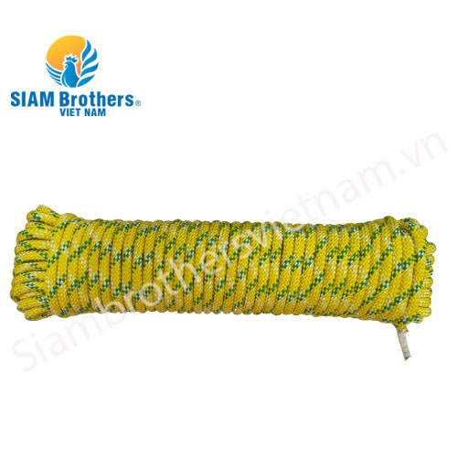 Dây leo núi an toàn chịu lực 1960kgf hiệu con gà vàng 32 tao/9.5 mm - 30m Lõi cường lực