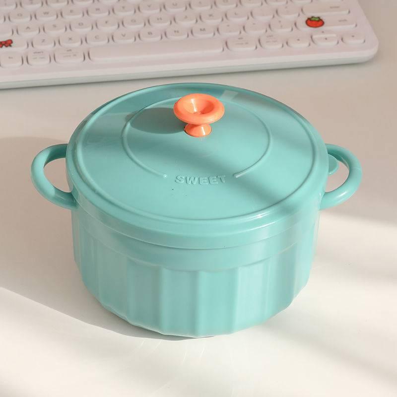 Ca Nấu Mì Inox 304 Giữ Nhiệt Tốt Có Nắp Đậy Màu Sắc Dễ Thương, Nồi Nấu Lẩu Mini Có Tay Cầm Chống Nóng Cao Cấp