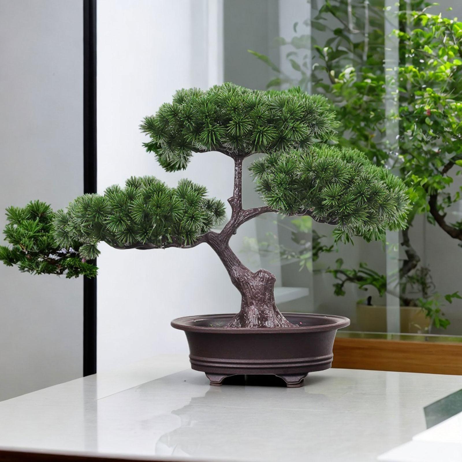 Artificial Welcoming Tree Pot Plant Bonsai Versatile for Hall Vestibule