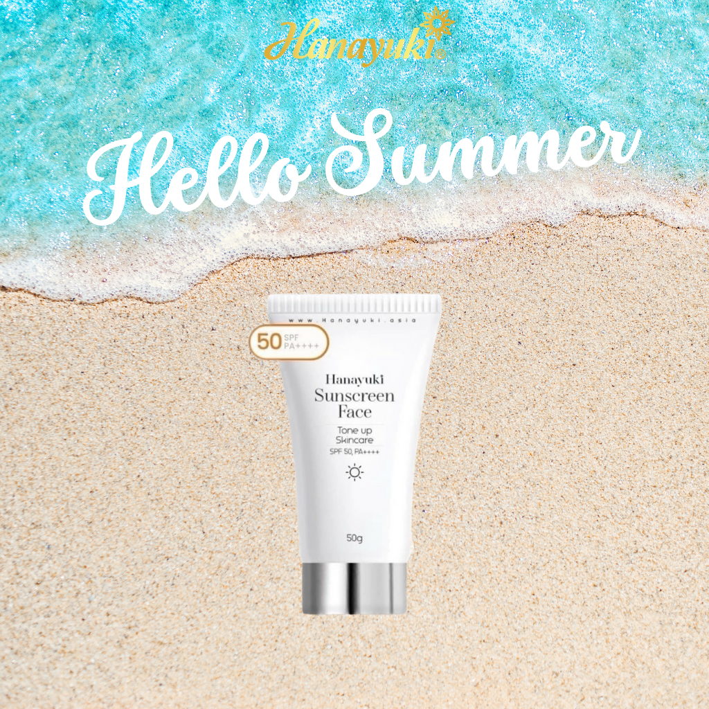 Kem Chống Nắng Hanayuki Chính Hãng Spf 50+/PA+++ Nâng Tông Lâu Trôi Hanayuki Sunscreen Face 50g - Body 100g