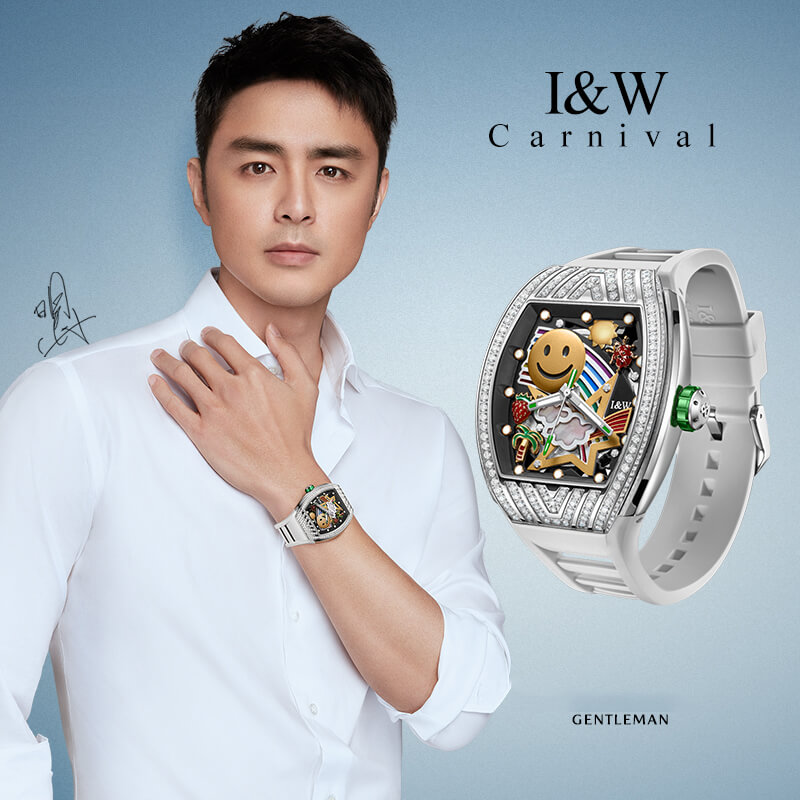 Đồng hồ nam chính hãng IW Carnival Sport IW757G-5,kính sapphire,chống xước,chống nước 50m,Bh 24 tháng,máy cơ (automatic)