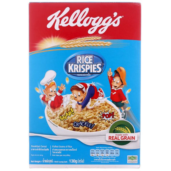 Ngũ cốc gạo rang Kellogg's Rice Krispies hộp 130gr