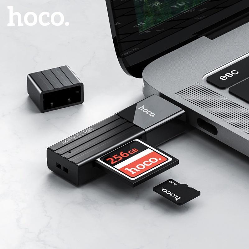 Đầu Đọc Thẻ Nhớ Hoco 2 Trong 1 Usb 3.0 2.0 Sd Micro Sd / Tf