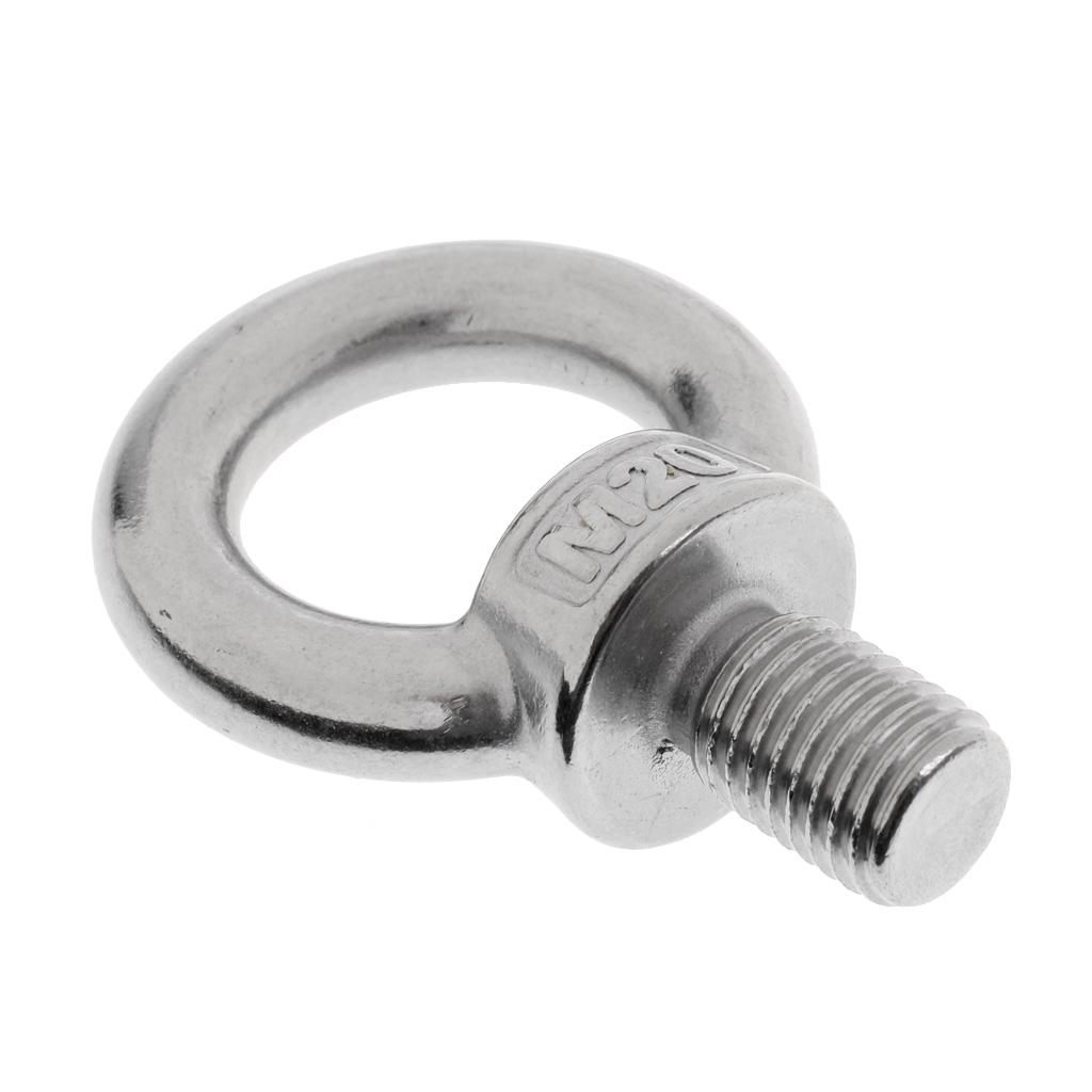304 Stainless Steel DIN 580 Machine Shoulder Lift Eye Bolt Marine M20 x 28mm