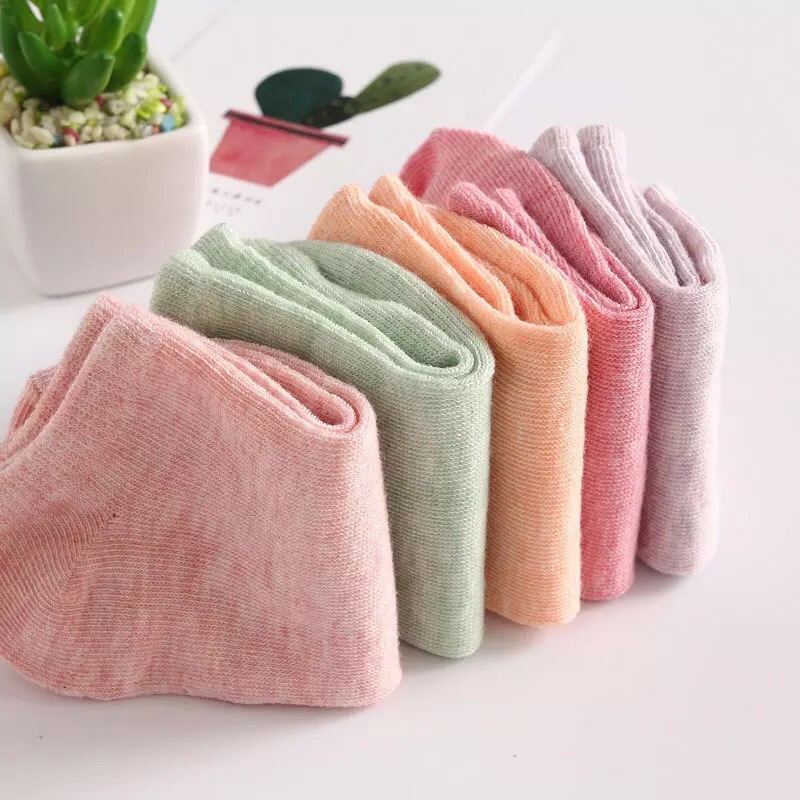 Combo 10 Tất Nữ Cotton Xuất Nhật Nhiều Màu CT5