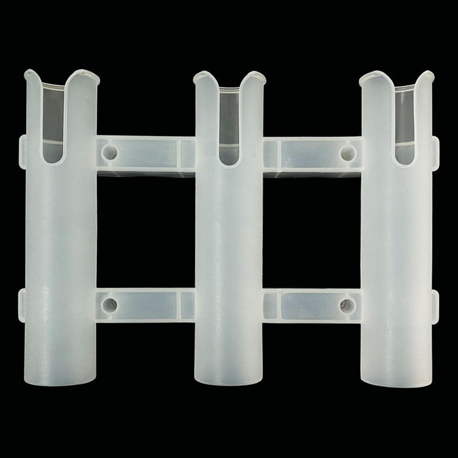 White Boat Fishing 3 Tube Rod Holder Bracket Pole Storage Storage for Truck