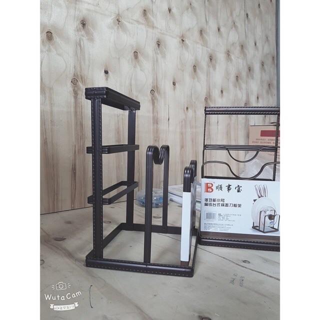 Kê, Giá cài dao thớt thép sơn tĩnh điện nhỏ tiện dụng hàng đẹp chắc chắn