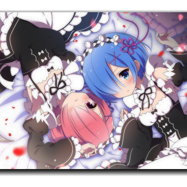 Lót chuột máy tính 40x60 Anime Re:Zero-Re:Zero kara Hajimeru Isekai Seikatsu - Mouse pad 40x60 Anime  Re:Zero-Re:Zero kara Hajimeru Isekai Seikatsu - Re: Zero - Rem vs Ram