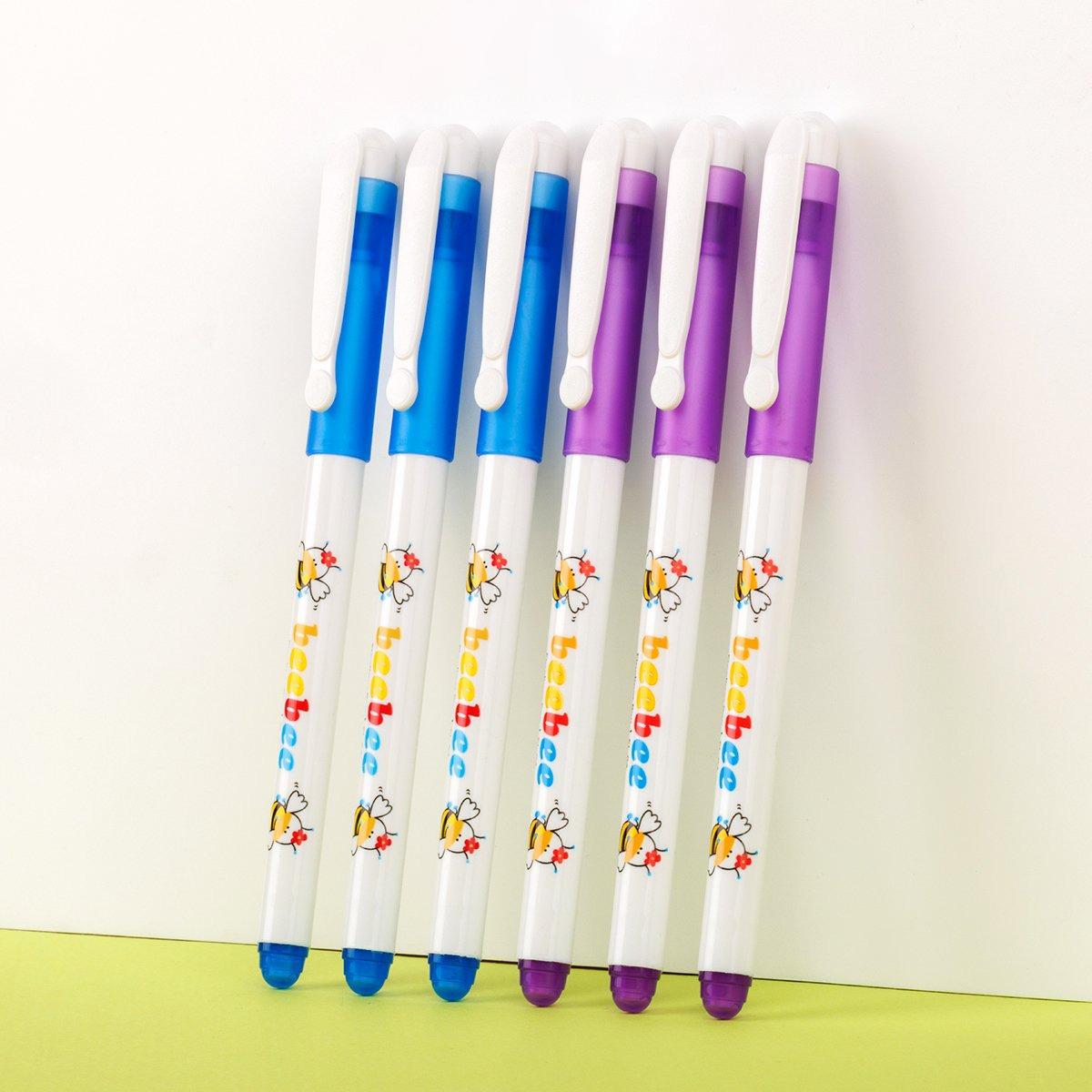 Vỉ 3 Bút Lông Kim Beebee Thiên Long - FL-04 - Màu Tím + Tặng Kèm 1 Bút Cùng Loại