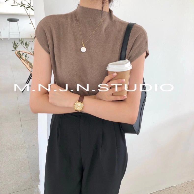 Áo len lông thỏ tay hến cổ 3p nhiều màu