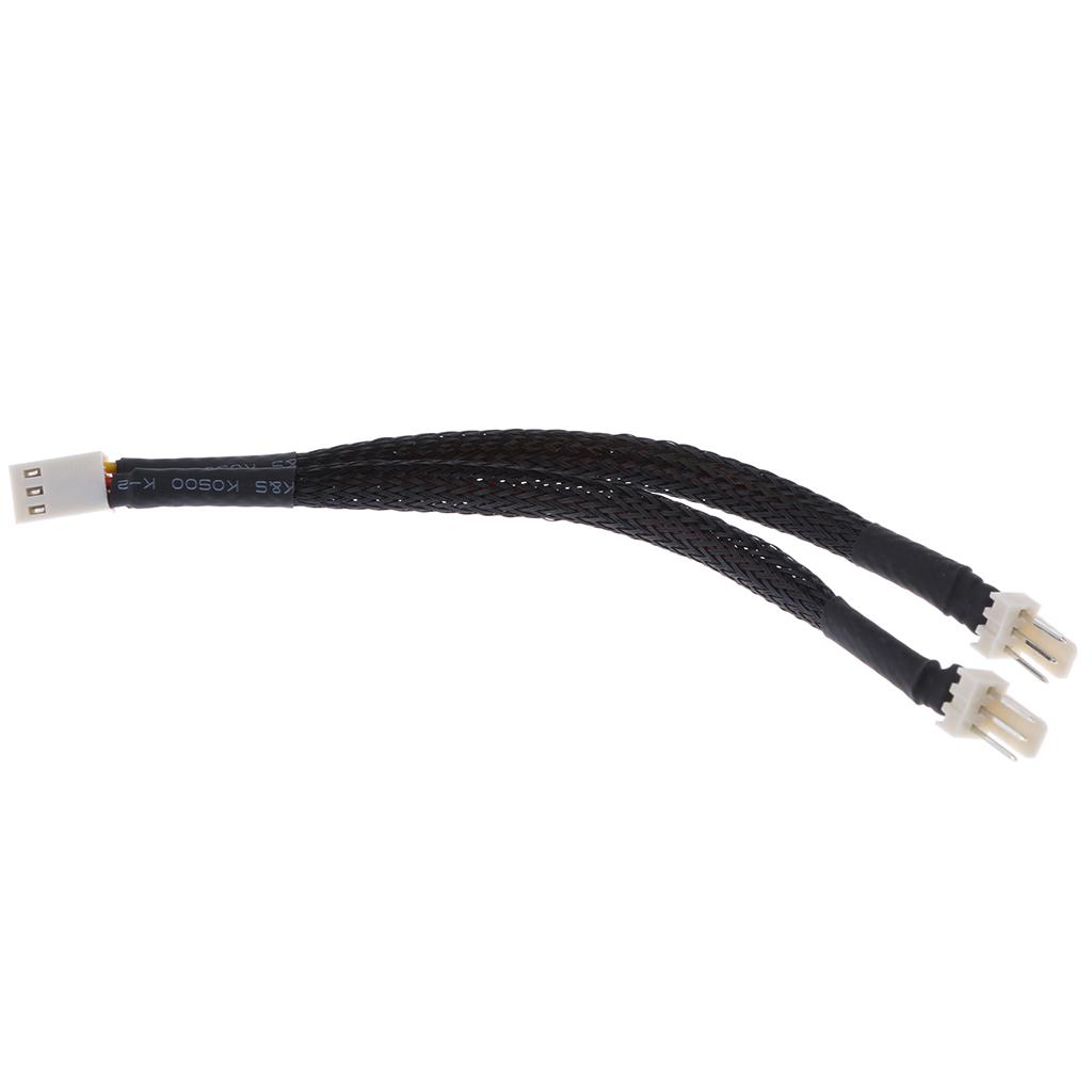 Computer PC 3Pin Fan  Splitter Cable Lead Wire Connector Adapter