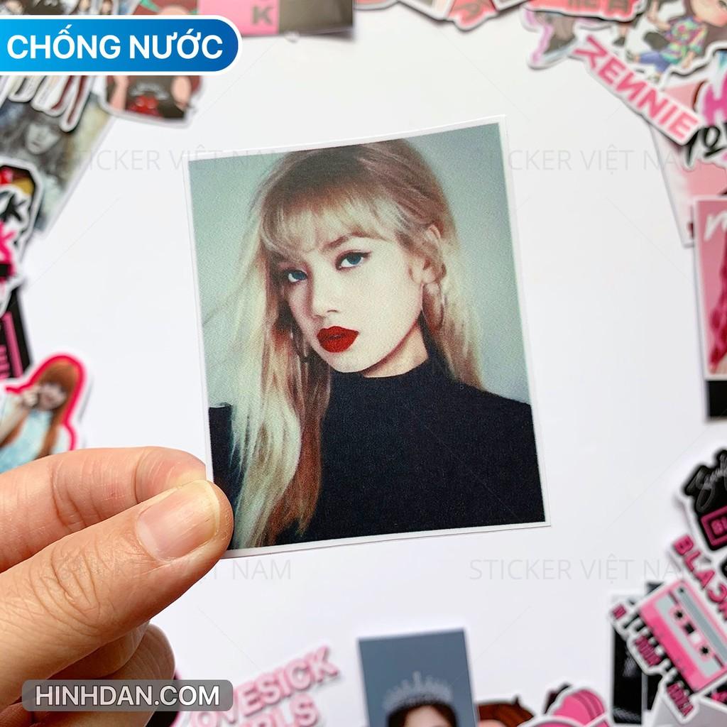 Sticker BLACK PINK - Dán Trang Trí - Chất Liệu PVC Cán Màng Chất Lượng Cao Chống Nước, Chống Nắng, Không Bong Tróc Phai Màu