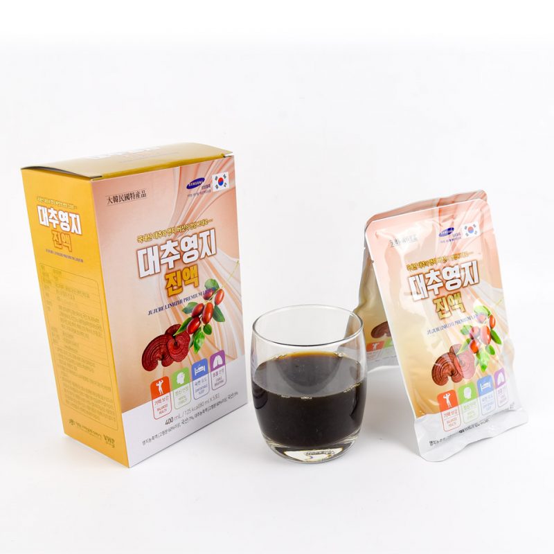 Hộp 15 Gói Nước Linh Chi Táo Đỏ Daedong Korea (80ml x 15) - Jujube Linhzhi Premium liquid 대추영지진액