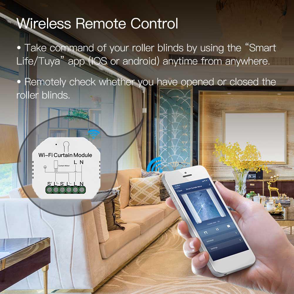 Mô-đun chuyển đổi rèm thông minh từ xa bằng WiFi, giọng nói