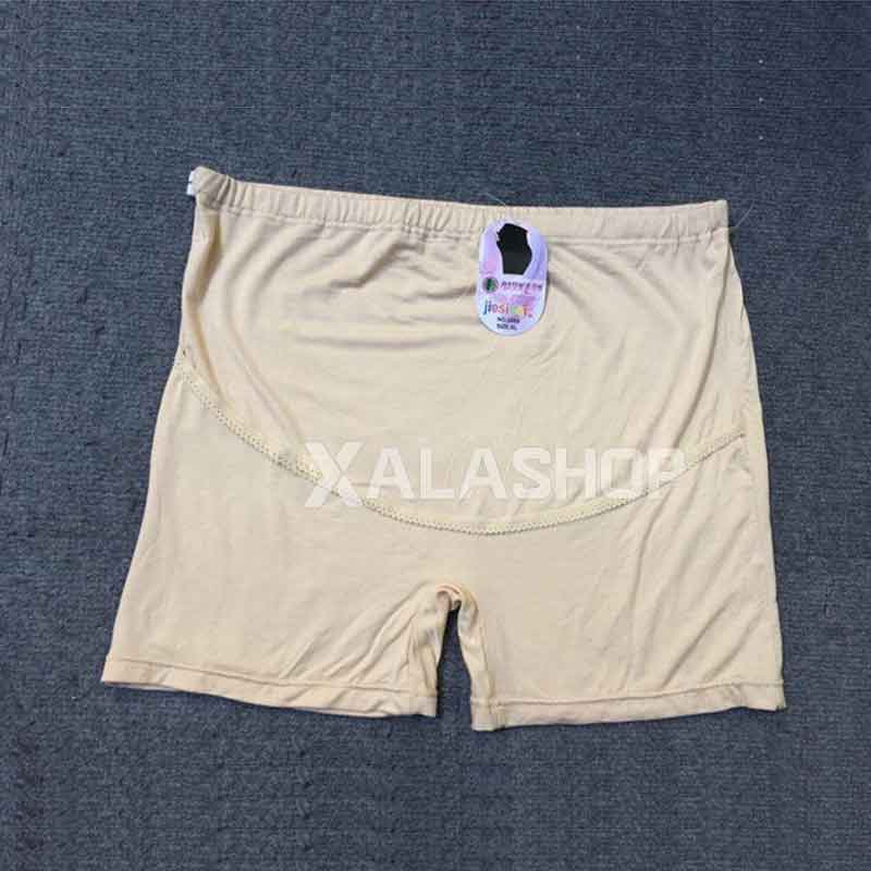 Quần mặc váy đáp bụng cho bầu không ren ở chân