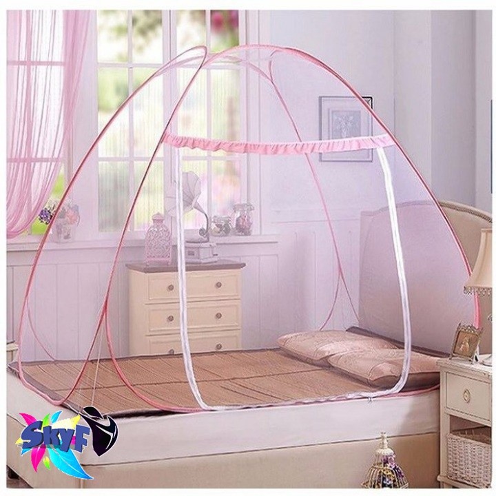 Màn chụp tự bung không đáy chống muỗi hàng Việt Nam 1m8*2m