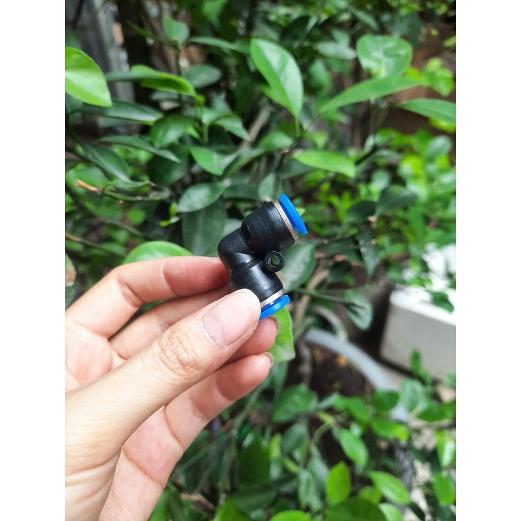 Cut nối góc nối ống phun sương 8mm cho hệ thống phun sương